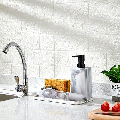 1pc Soap Dispenser,Dish Soap Dispenser For Kitchen,Sponge Holder Sink Dish  Washing Soap Dispenser