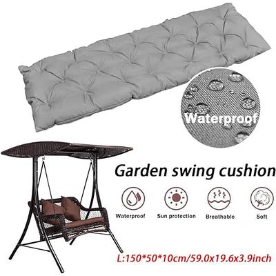 1pcs 2/3 Seater Thick Garden Bench Seat Cushion Backrest