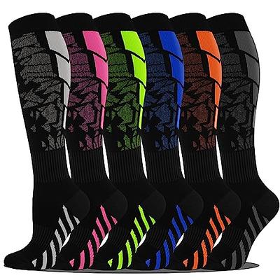 Hi Clasmix 6 Pairs Compression Socks for Women&Men-20-30mmhg Best for  Circulation,Pregnancy,Media,Nurse,Running,Travel(Multicoloured 111a  Large-X-Large) - Yahoo Shopping