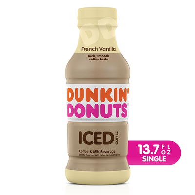 Dunkin Donuts French Vanilla Iced Coffee Bottle 13 7 Fl Oz Yahoo Shopping