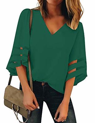 Green Shirts for Women, Shop Blouses, Shirts & Tops