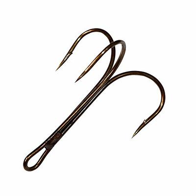 Classic Treble Hooks, 100Pcs Strong Sharp Round Bend Fishing Hooks