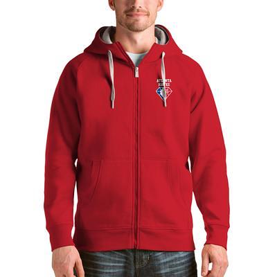 Men's Antigua Red Atlanta Falcons Victory Pullover Hoodie