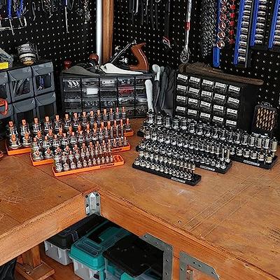 8-Piece Metric & SAE Socket Keeper Socket Organizer Tray Set