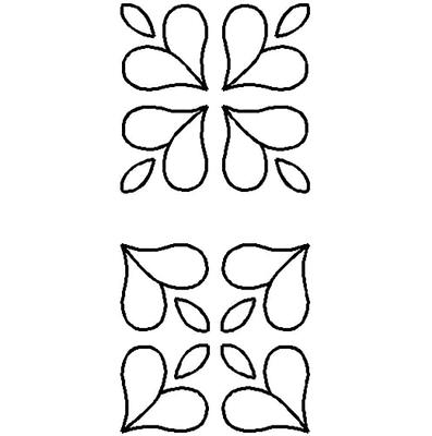 Quilting Creations Stencils for Machine and Hand Quilting - 2 Quilting  Stencils for Border Patterns | Ginger Flower Border, Flower Plastic Quilt