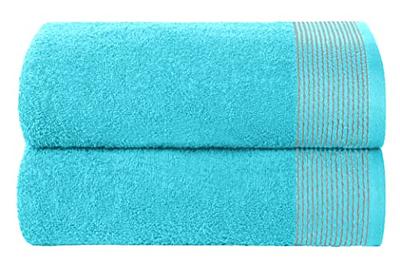  Belizzi Home Cotton 2 Pack Oversized Bath Towel Set 28x55  inches, Large Bath Towels, Ultra Absorbant Compact Quickdry & Lightweight  Towel, Ideal for Gym Travel Camp Pool - Light Grey 