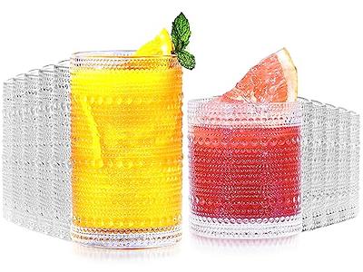 Lvtrupc Vintage Hobnail Drinking Glasses Set of 12-14 oz Old Fashioned Water  Glass Cups & 11 oz Cocktail Glasses, Aesthetic Kitchen Bar Tumbler Glassware  Gifts Sets for Smoothie, Juice, Coffee, Wine - Yahoo Shopping