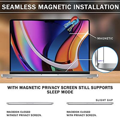 SightPro Magnetic Privacy Screen for MacBook Pro 14 Inch (2021, 2022, 2023,  M1, M2, M3, Pro, Max) Removable Laptop Privacy Filter Shield and
