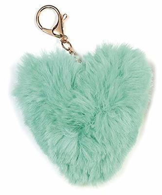 Flamingo Pom Pom Keychain Cute Plush Animal Key Ring Purse Bag