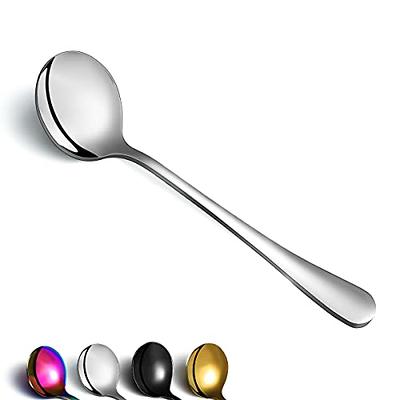 SOLEADER X-Large Serving Spoons Set,12 Inch Slotted Spoon and Serving  Spoon,Spoons Silverware,Cooking Spoon,Pasta Spoon,Mixing Spoon,Buffet  Serving