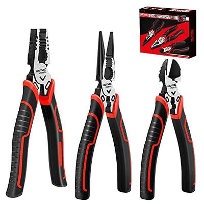 TOOLEAGUE Jewelry Pliers Set 8 Pcs Mini Jewelry Making Tools Multi-Use for  Jewelry Repair With Storage Bag 8 Red