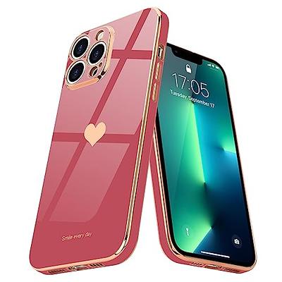 OWLSTAR Cute Glitter for iPhone 13 Case 6.1 inch, Sparkle Bling Silicone  Slim Bumper Shockproof Protective Phone Case for Women Girls (Hot Pink)
