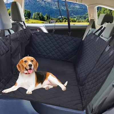 Giomoc Dog Car Seat Cover for Back Seat, Waterproof Seat Protector  Scratchproof Pet Hammock with 4 Bags Side Flaps, Washable Nonslip Backseat