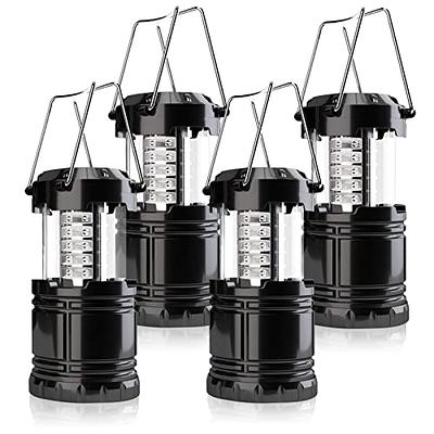 KunHe 6 Pack LED Camping Lanterns Flashlights with 18 AA Batteries