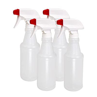 Plastic Spray Bottles Heavy Duty No Leak Empty Refillable Spray Bottle Mist  Stream for Cleaning Solutions, Plant, Hair, Bleach, Vinegar, Alcohol Safe