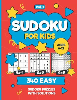 Sudoku per bambini 6-8: 200 Sudoku semplici per bambini - con soluzioni -  Divertimento per le vacanze (Paperback)