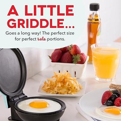 DASH Mini Maker Electric Round Griddle for Individual Pancakes, Cookies,  Eggs & other on the go Breakfast, Lunch & Snacks with Indicator Light +  Included Recipe Book - Aqua,4 Inch - Yahoo Shopping