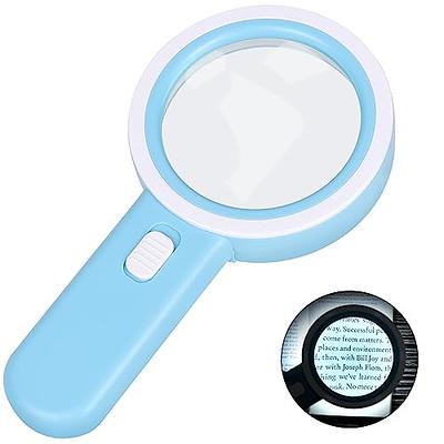 PINEAPPLE Magnifying Glass with Light, 10X Handheld Large Magnifying Glass  12 LED Illuminated Lighted Magnifier for Seniors, Reading, Macular  Degeneration, Coins, Inspection - Yahoo Shopping