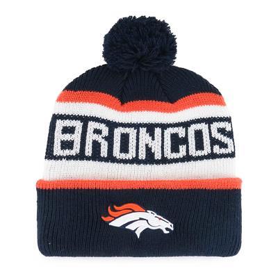 Denver Broncos Men's 47 Natural Cuffed Pom Knit Hat