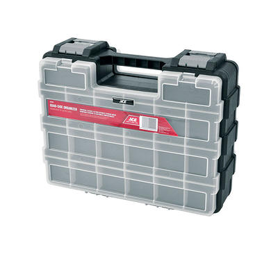 Ace 6.3 in. W X 9.5 in. H Storage Bin Plastic 22 compartments Gray - Ace  Hardware