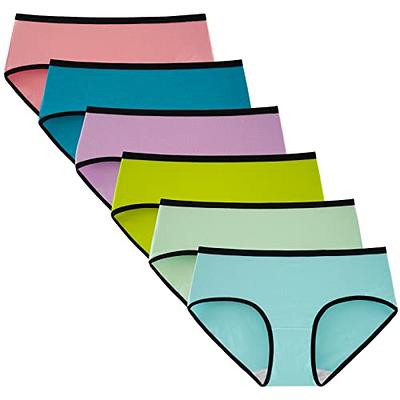 INNERSY Womens Underwear Cotton Hipster Panties Regular & Plus Size 6-Pack