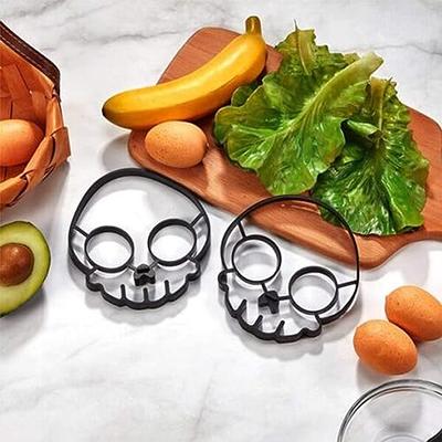 Halloween Horror Skull Fried Egg Mold, Silicone Fried Egg Mold