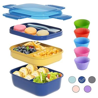 Stackable Bento Lunch Box for Kids and Adults 1900ml Large