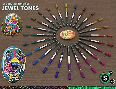 TOOLI-ART Acrylic Paint Markers Paint Pens Special Colors Set For Rock  Painting, Canvas, Fabric, Glass, Mugs, Wood, Ceramics, Plastic,  Multi-Surface. Non Toxic, Water-based (JEWEL XF) - Yahoo Shopping