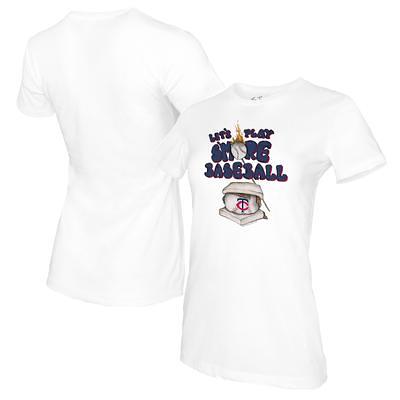 Women's Tiny Turnip White Atlanta Braves Girl Teddy T-Shirt Size: Medium