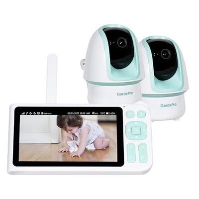  HelloBaby 720P 5.5'' HD Video Baby Monitor No WiFi, Remote Pan  Tilt Zoom Baby Monitor with Camera and Audio Wide View Range, 1080P Camera,  Night Light, Hack Proof, 4000mAh Battery, Time&Clock 