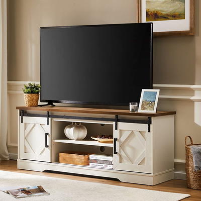 Tv stand shop white farmhouse