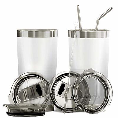 Tumbler Set - Includes 30oz Steel Tumbler, Handle, Lid, Straw and Brush