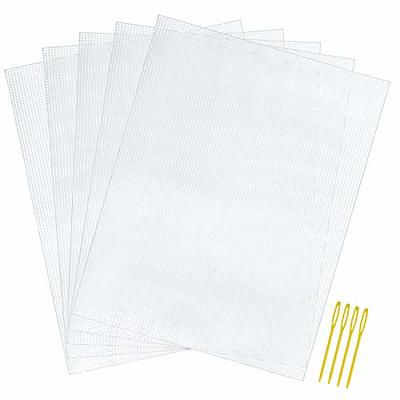 Pllieay 3 Pieces Big Size Mesh Plastic Canvas Sheets for