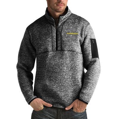 Antigua Apparel / Men's San Francisco 49ers Glacier Black Quarter-Zip  Pullover