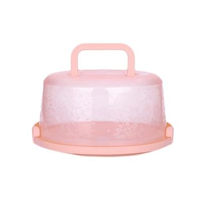 2 Pack Pie Carrier Cake Storage Container with Lid | 10.5 Large Round Plastic Cupcake Cheesecake Muffin Flan Cookie Tortilla Holder Storage