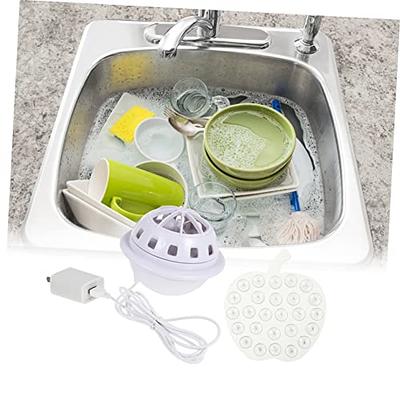 Sink USB Dishwasher Sink Dish Washer Small Kitchen Fruit Cleaning Dish Washing Machine Mini Dishwasher Portable for College Room Household White, Size