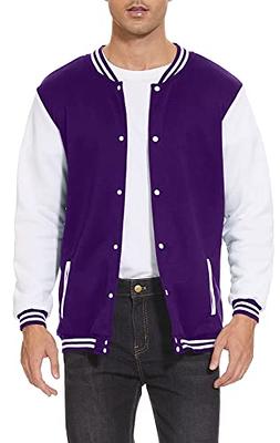 Letterman Baseball School College Bomber Varsity Jacket Navy 