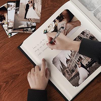 Premium Scrapbook Album | Scrapbook Photo Album with Writing Space | 100 Pages for Multiple Photo Sizes, 4x6, 5x7, 6x8, 8x10 | Acid Free Photo Album