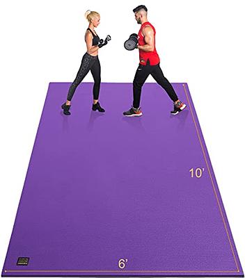 Gxmmat Extra Large Exercise Mat 12'x6'x7mm, Ultra Durable Workout Mats for Home Gym Flooring