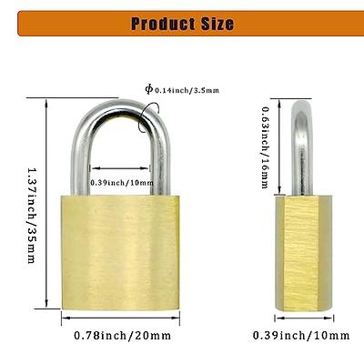 Suitcase Lock Mini Padlock With Key Small Lock School Bag Backpack Luggage