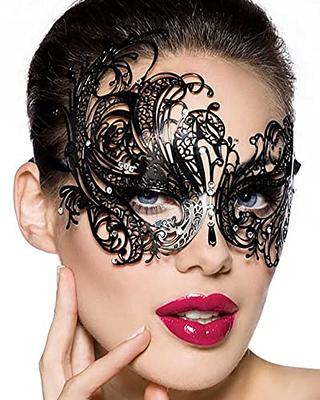  SIQUK Couple Masquerade Masks Sequins Venetian Party