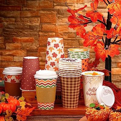 120 Pcs Christmas Plastic Cups Bulk 16 oz - Disposable Snowflake