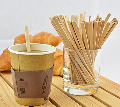 Disposable Birchwood Tea Wood Coffee Stir Sticks Wooden Stirrers 500 Pcs 7  Inch