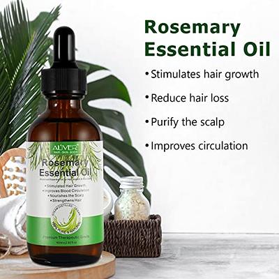 100% Pure Rosemary Oil Essential Oil Anti Hair Loss Growth Serum Olive  Coconut