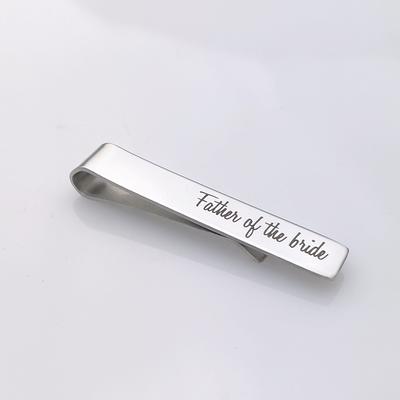 Dad Tie Clip Father of the Groom Gift Personalized Tie Clip 