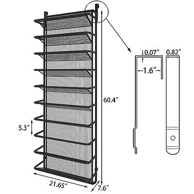 HOMEFORT Shoe Rack 6-Tier, Shoe Storage Shelf, Industrial Shoe Tower, Narrow  Shoe Organizer for Closet Entryway, Small Shoe Rack Table with Durable  Metal Shelves,Gold - Yahoo Shopping