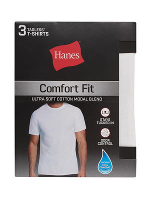 Hanes Premium Men's Slim Fit V-Neck T-Shirt Undershirt With