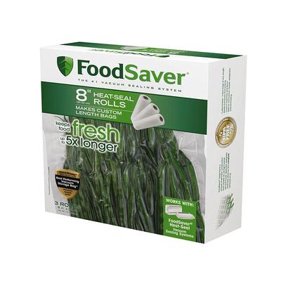 Food Saver Vacuum Sealer Bags, 2 Rolls 11''x25' Vacuum Heat-Seal Rolls Food  Storage Bags