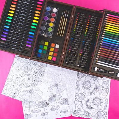 Art 101 Creative Tools Scratch Art Multifunctional Set for Children to Adults in Tin Case