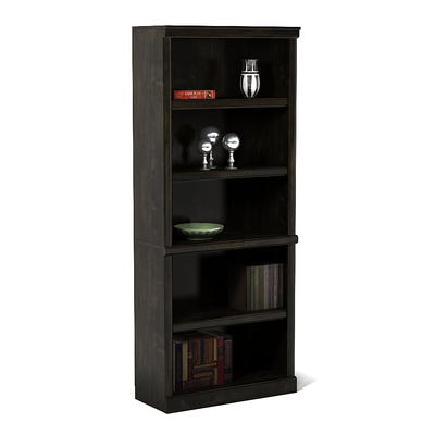 Beautiful Fluted 3-Shelf Bookcase with Storage Cabinet by Drew Barrymore,  Warm Honey Finish